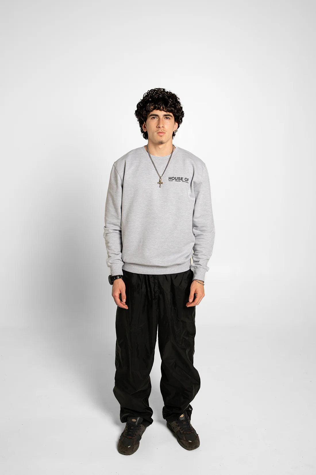 House Of Prayer Gray Crew - Image 3