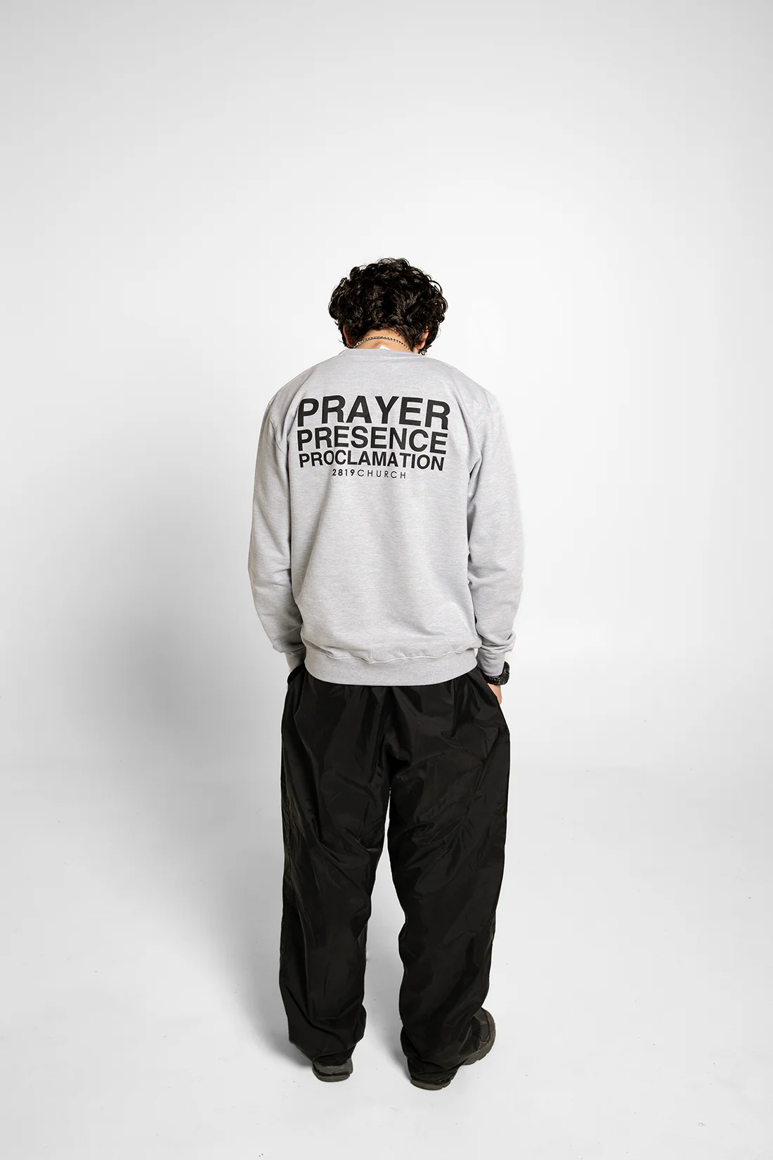 House Of Prayer Gray Crew - Image 4
